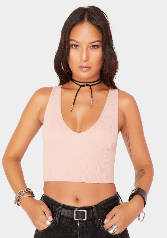 Edgy Fashion Sienna Follow My Lead Crop Tank