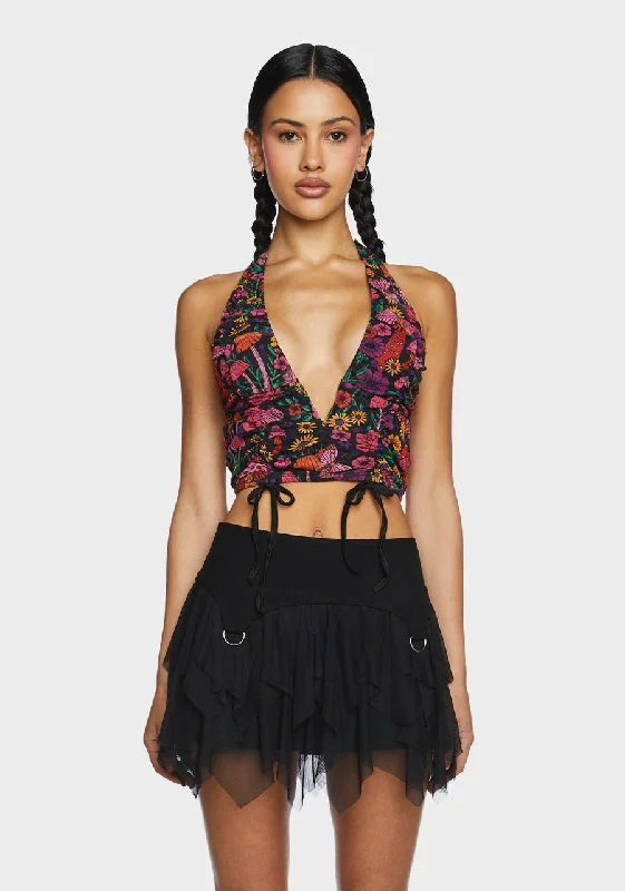 Trending Items Daydreamer Floral Halter Top - Multi