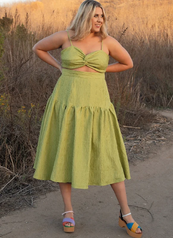Trendy Threads Know Me Crop Top & Skirt ME2073