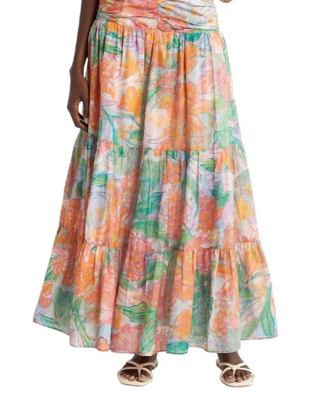 Big Discounts Agatha Maxi Skirt In Tropics