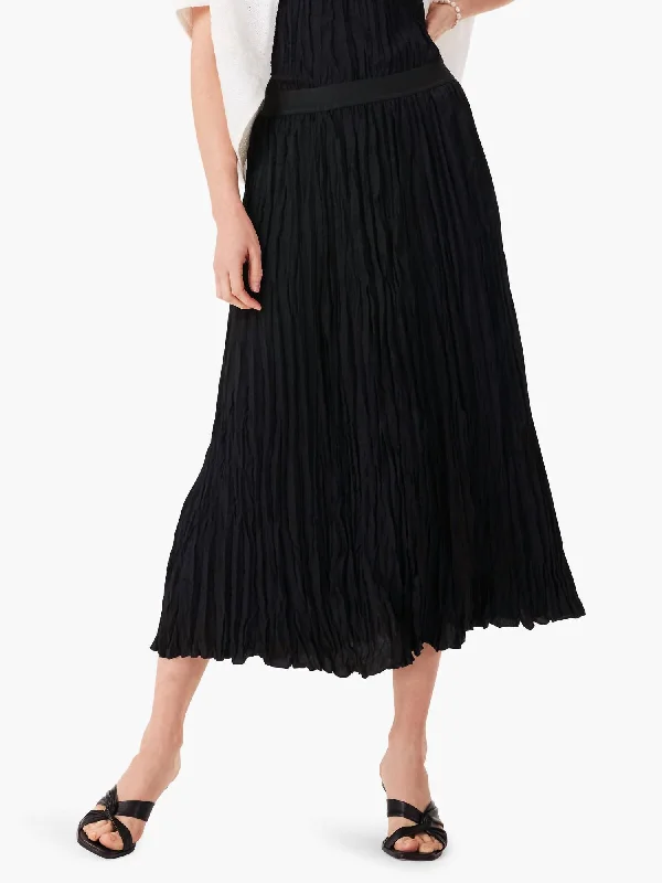 Today Only Crinkle Crush Skirt In Black