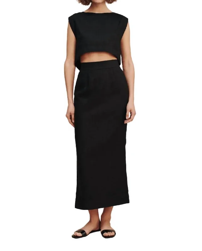 Browse Our Top Products Emma Pencil Skirt In Black