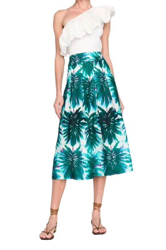 Contemporary Elegance Frankie Skirt In Monstera