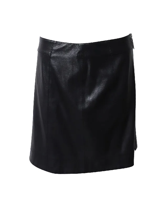 Glamorous Evening Wear Hugo Boss Mini Skirt in Black Polyester