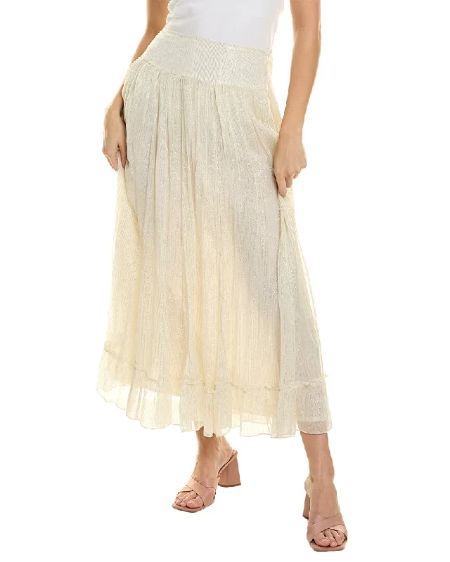 Dreamy Draping RAGA Zella Lurex Maxi Skirt