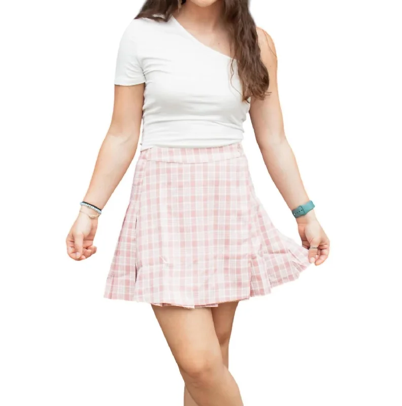 Quality Driven Apparel Ready For Shopping Mini Skirt In Pink