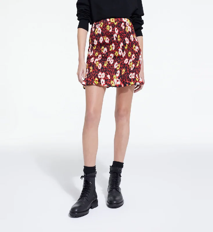 End Of Month Blowout Short Printed Skirt