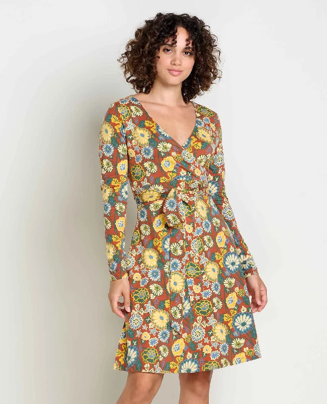 Limited - Time Bundle Cue Wrap Long Sleeve Dress