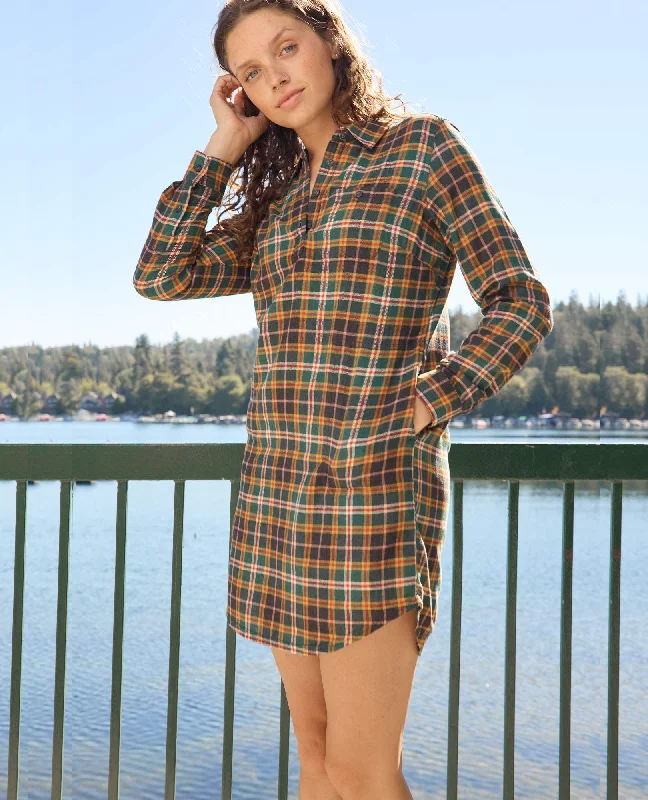 Premium Fashion Re-Form Flannel Shirtdress