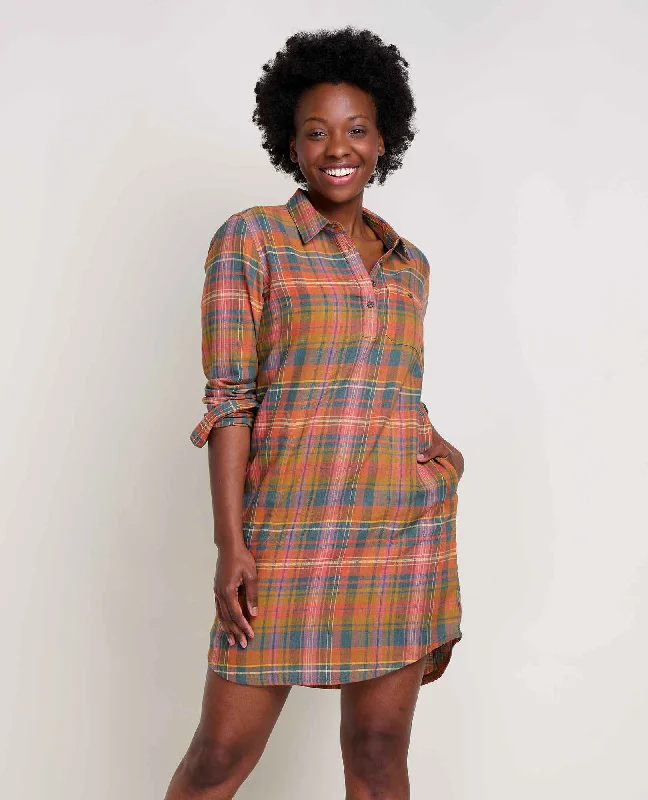 Wardrobe Essentials Re-Form Flannel Shirtdress