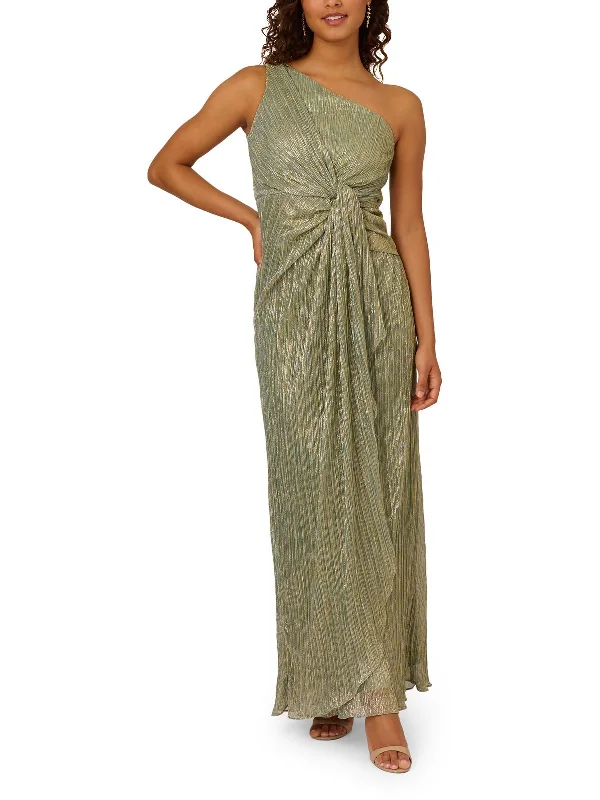 Wardrobe Refresh Stardust Womens Metallic Long Evening Dress