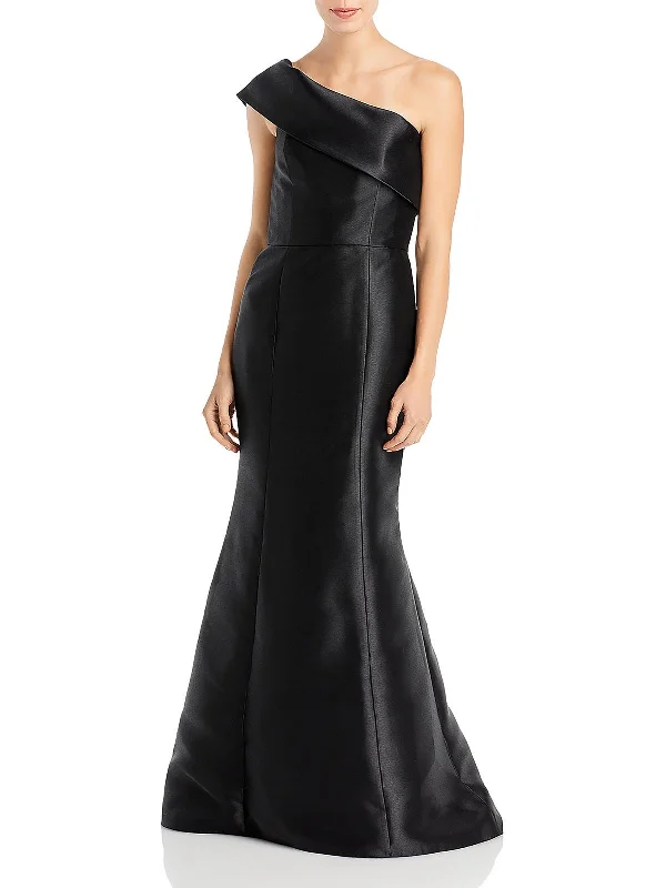 Trendy Street Style Attire Womens Satin Maxi Evening Dress