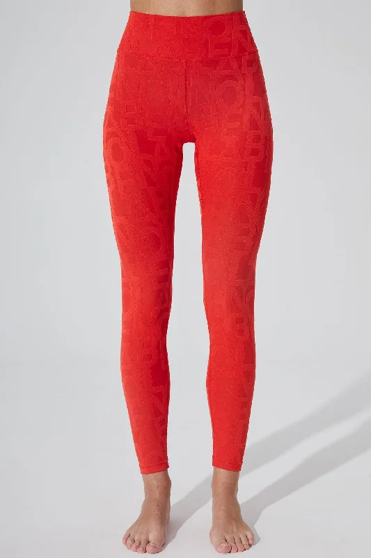 Budget Saver Classic Déese Fleur Legging 3D - Haute Red