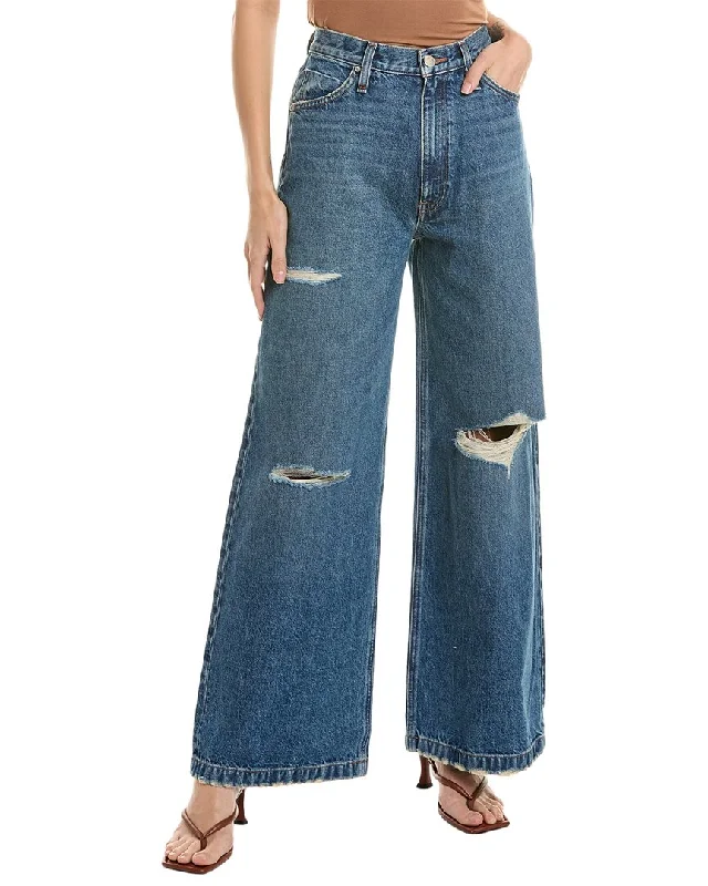 Luxe Layering HUDSON Jeans James Ice High-Rise Wide Leg Jean