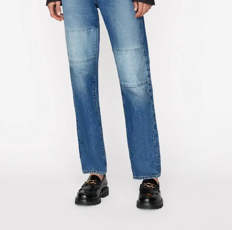 Daily Essentials Le Slouch Denim In Patch Mending