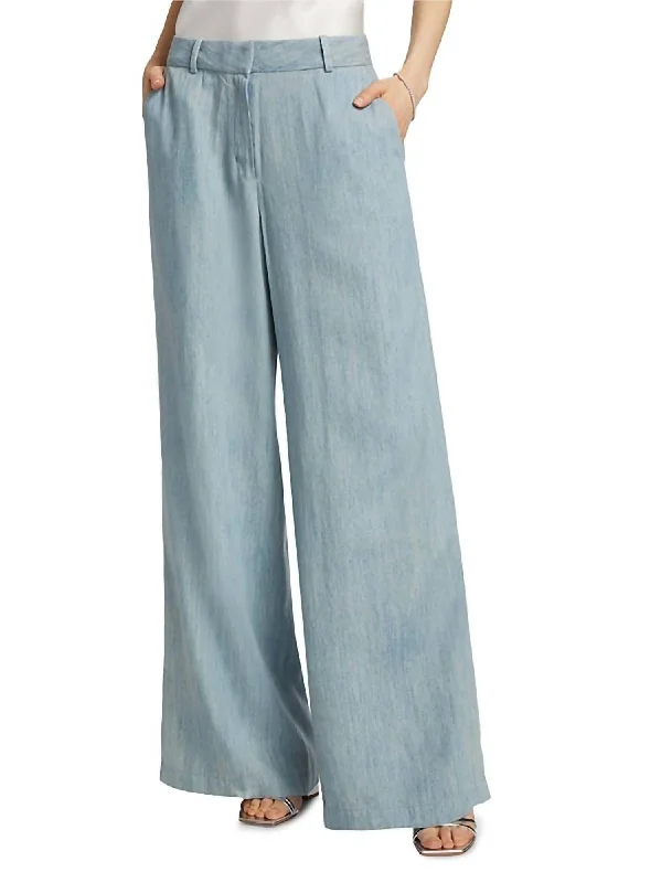 Fashion-Forward Lydia Pant In Light Denim