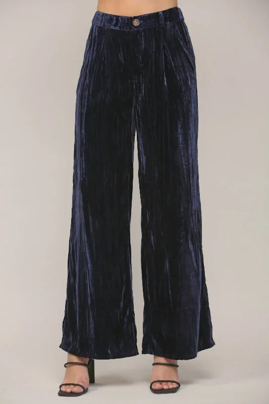 Season Transition Versatile Wear Clearance Moonlight Pants In Navy