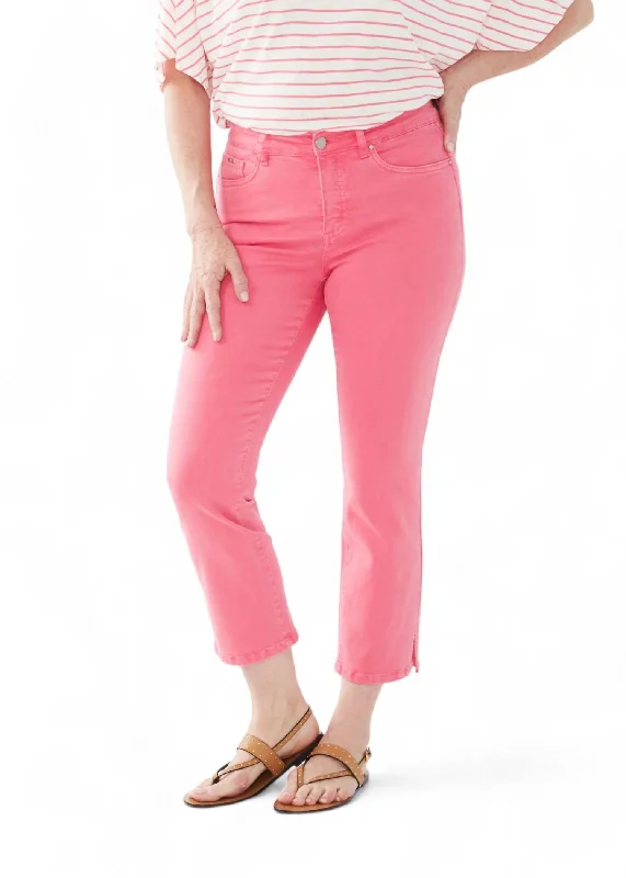 Everyday Wear Olivia Mid-Flared Jean In Flamingo Pink