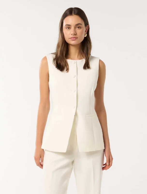 Flash Sale Fever Pyper Belted Sleeveless Blazer