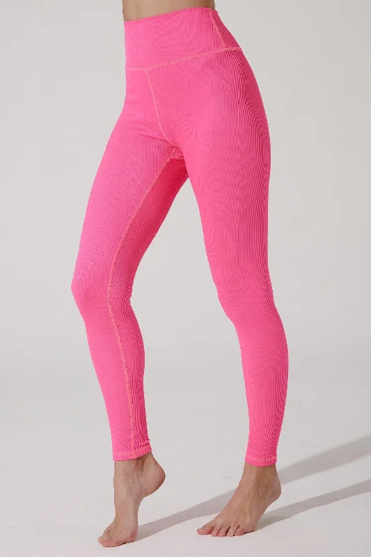 End Of Season Sale Querida High Waist R Legging - Hot Pink